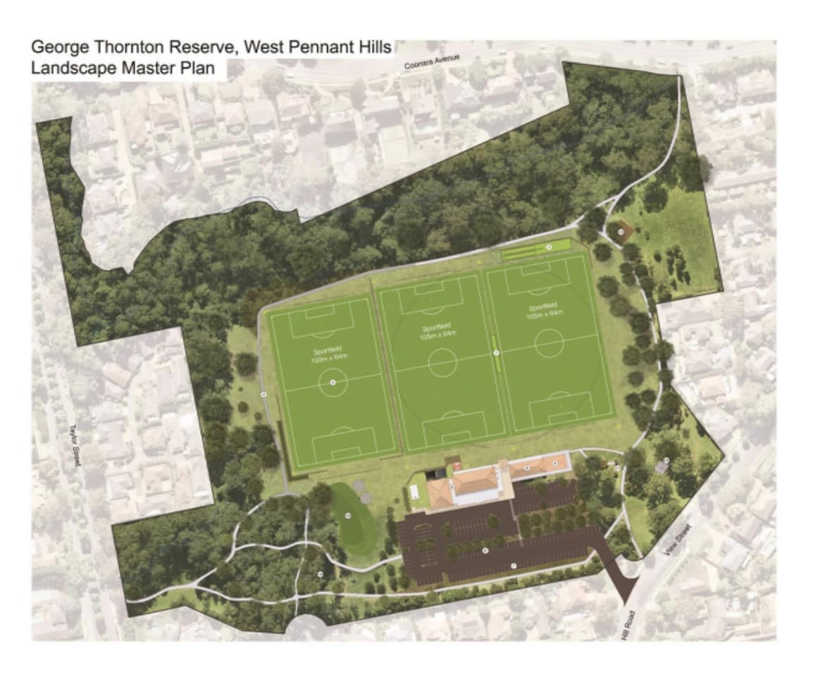 George Thornton Reserve redevelopment for 2024